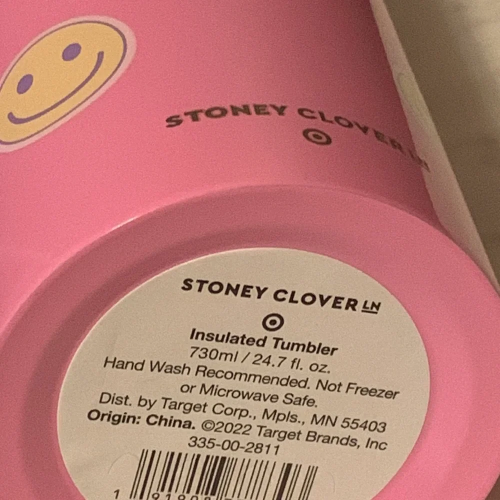 Stoney Clover Lane Stainless Steel 23 oz. Smiley Tumbler with Straw